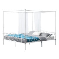 Himmelbett Finström 180x200cm Metall Bettrahmen mit Lattenrost