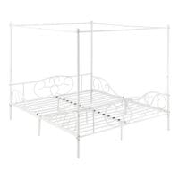Himmelbett Finström 180x200cm Metall Bettrahmen mit Lattenrost