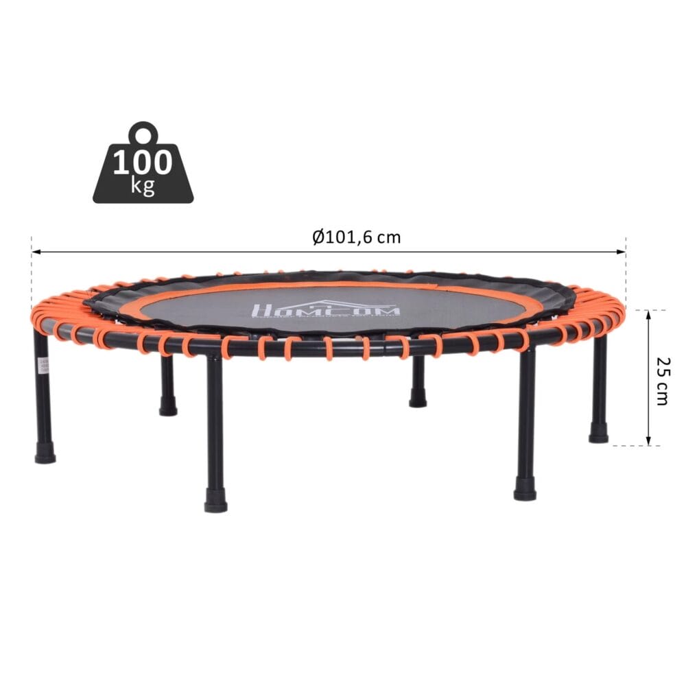 Mini Fitness Trampolin für Kinder + Erwachsene 100kg Ø 100cm