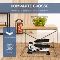 Mini Stepper Minifahrrad Fitness Heimtrainer LCD-Bildschirm