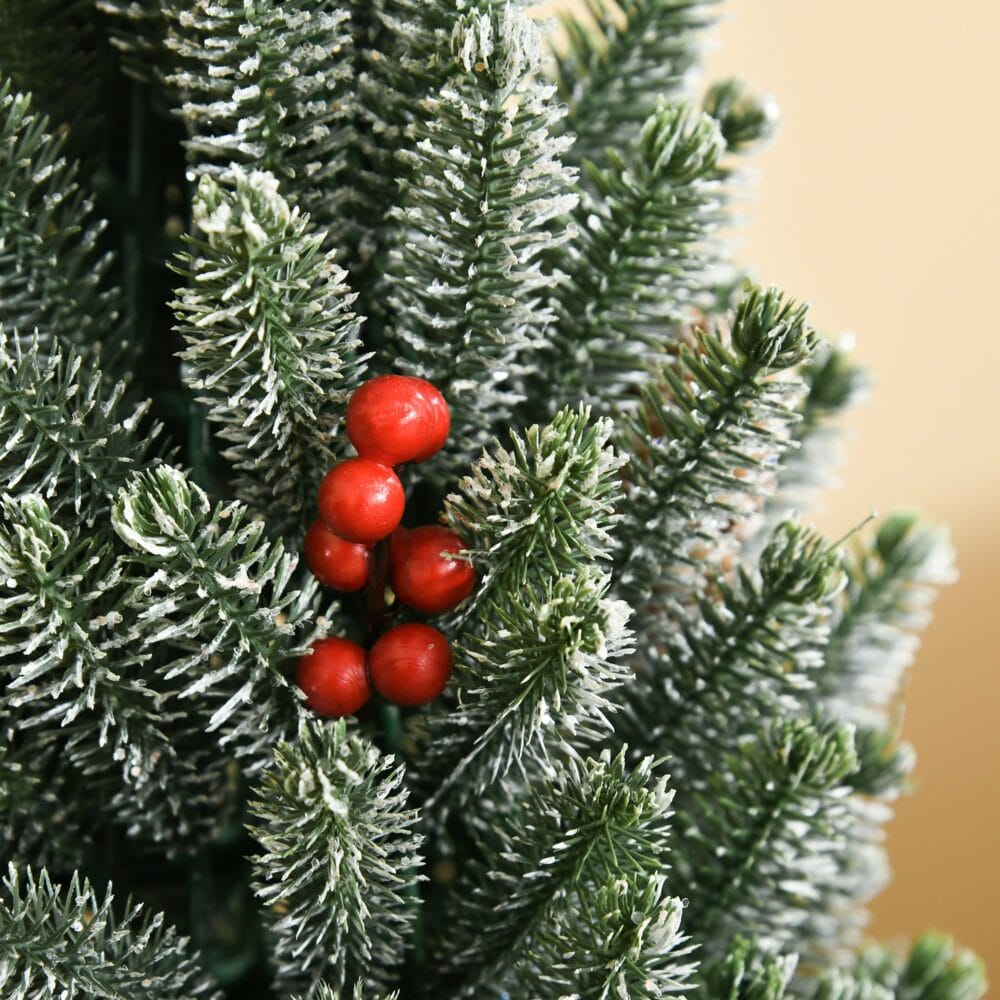 Mini Weihnachtsbaum mit Deko und Schnee 47cm