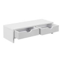 Monitorständer Mänttä mit 2 Schubladen 50x18x13cm Weiss