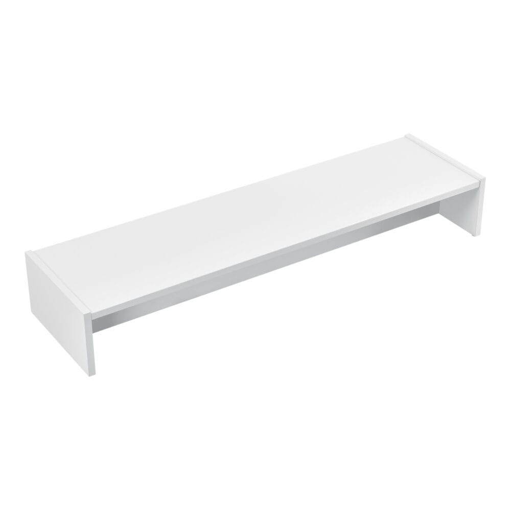 Monitorständer Flensberg 100x27x15 cm Monitorregal Weiss