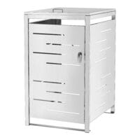Mülltonnen Verkleidung Fahrenwalde für 1 Tonne Edelstahl 116x68x80cm