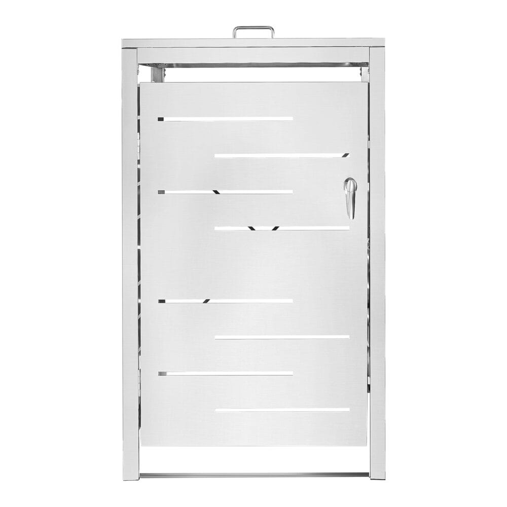 Mülltonnen Verkleidung Fahrenwalde für 1 Tonne Edelstahl 116x68x80cm