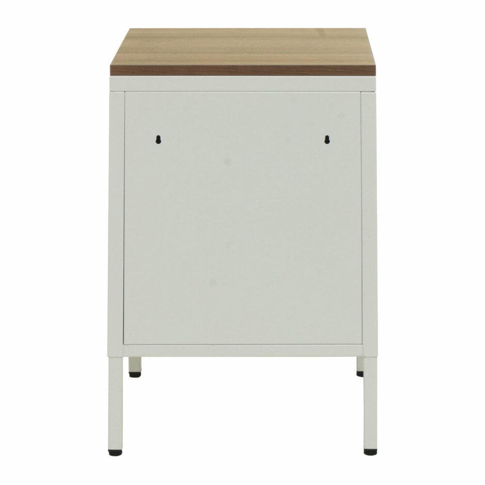 Nachttisch Industrial Stahl JAM-L84 63x40x40cm weiss
