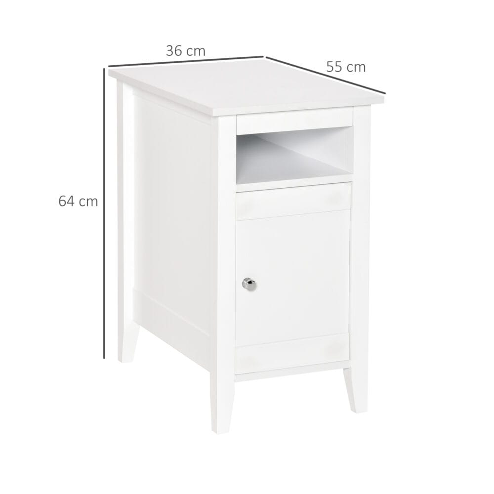 Nachttisch Kommode Landhaus weiss 36x55x64cm