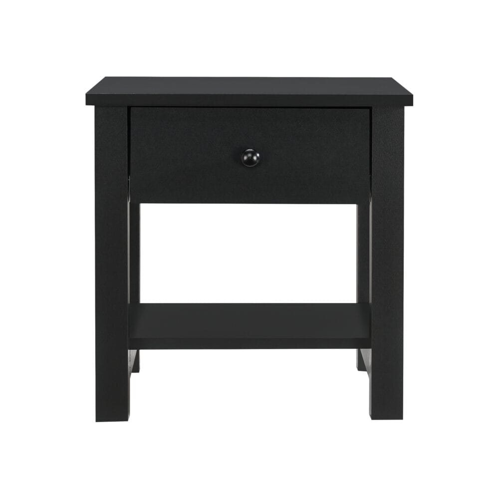 Nachttisch 40 x 29.7 x 41.5 cm Schwarz