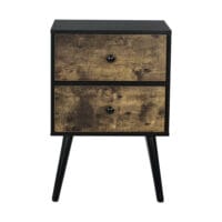 Nachttisch 60x40x29.5cm Retrodesign Holzfarben