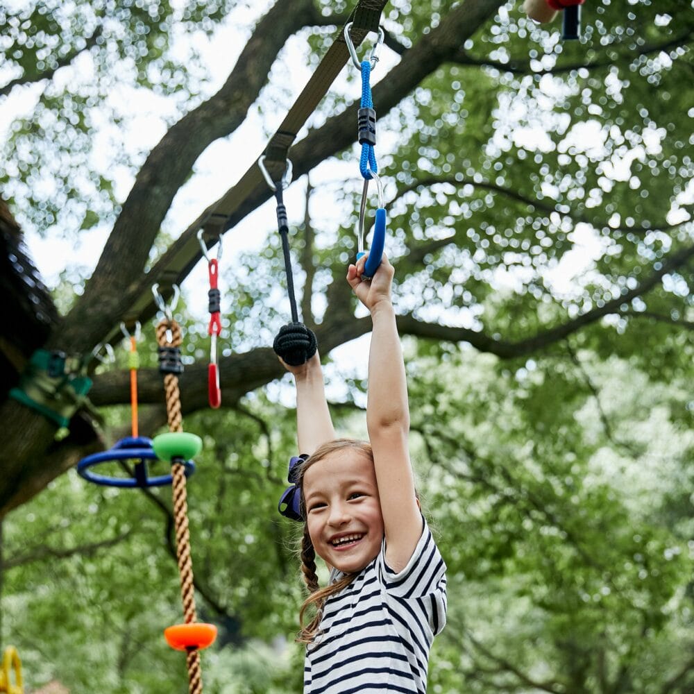Ninja Slackline Set hängende Hindernisse für Kinder Klettergerüst