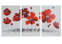 Ölgemälde Mohnblume handgemaltes Ölbild ~ 165x90cm