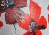Ölgemälde Mohnblume handgemaltes Ölbild ~ 165x90cm