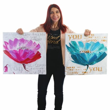 Ölgemälde Orchidee