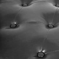 Ottomane Sitzhocker Chesterfield Fussablage schwarz