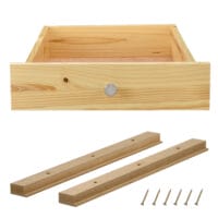 4x Schubladen für Europaletten-Möbeln DIY-Set Holz Natur