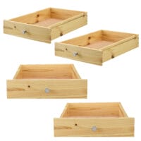 4x Schubladen für Europaletten-Möbeln DIY-Set Holz Natur