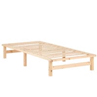 Palettenbett Holzbett 90x200cm Massivholz Natur