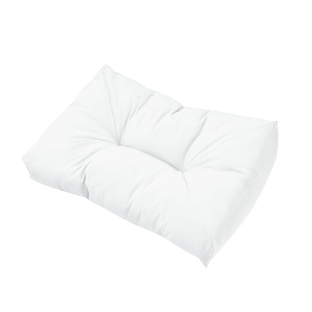 Rückenkissen für Palettenmöbel Comfy 40x60x12 cm Weiss