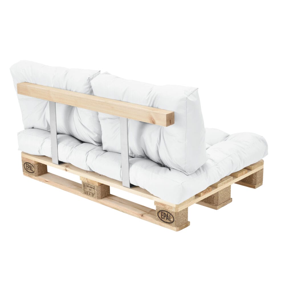 Sitzkissen für Palettenmöbel Comfy 80x120x12 cm Weiss