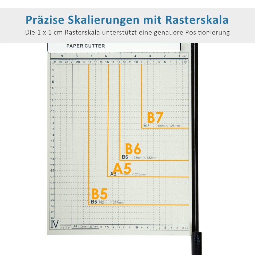 Papierschneidemaschine bis DIN A4 Hebelschneider Papierschneider