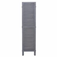 Paravent Trennwand  Shabby-Look 170x120cm - grau