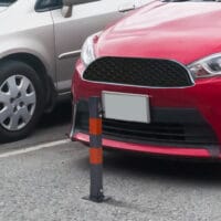 Parkpfosten Parkplatzsperre Klappbar 3 Schlüssel