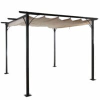 Pergola Avila - Garten Pavillon 3.5 x 3.5m creme