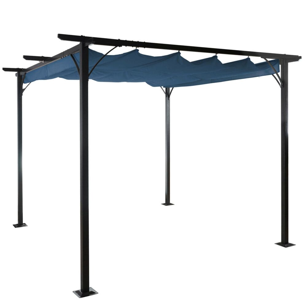 Pergola Avila - Garten Pavillon 3x3m blau