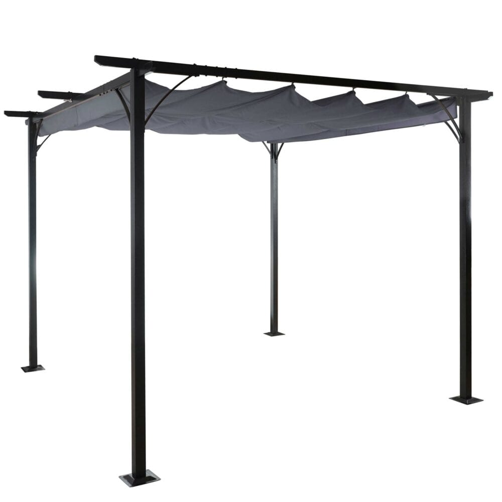 Pergola Avila - Garten Pavillon 3x3m grau