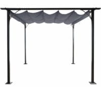 Pergola Avila - Garten Pavillon 3x3m grau