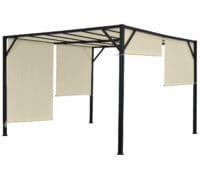 Pergola Baia - Garten Pavillon + Schiebedach 4x3m