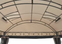 Pergola Daroca 10cm ALU Gestell 4.5x3.5m + Seitenwand + Moskitonetz