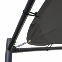 Pergola Phos Garten Pavillon Sonnensegel 4x4m anthrazit