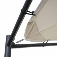 Pergola Phos Garten Pavillon Sonnensegel 4x4m creme