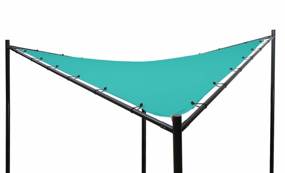 Pergola Phos Garten Pavillon Sonnensegel 4x4m türkis