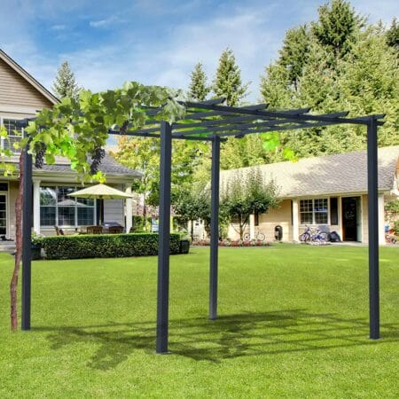 Pergola Rosenbogen Gartenlaube Pavillon 3 x 3 x 2,3 m