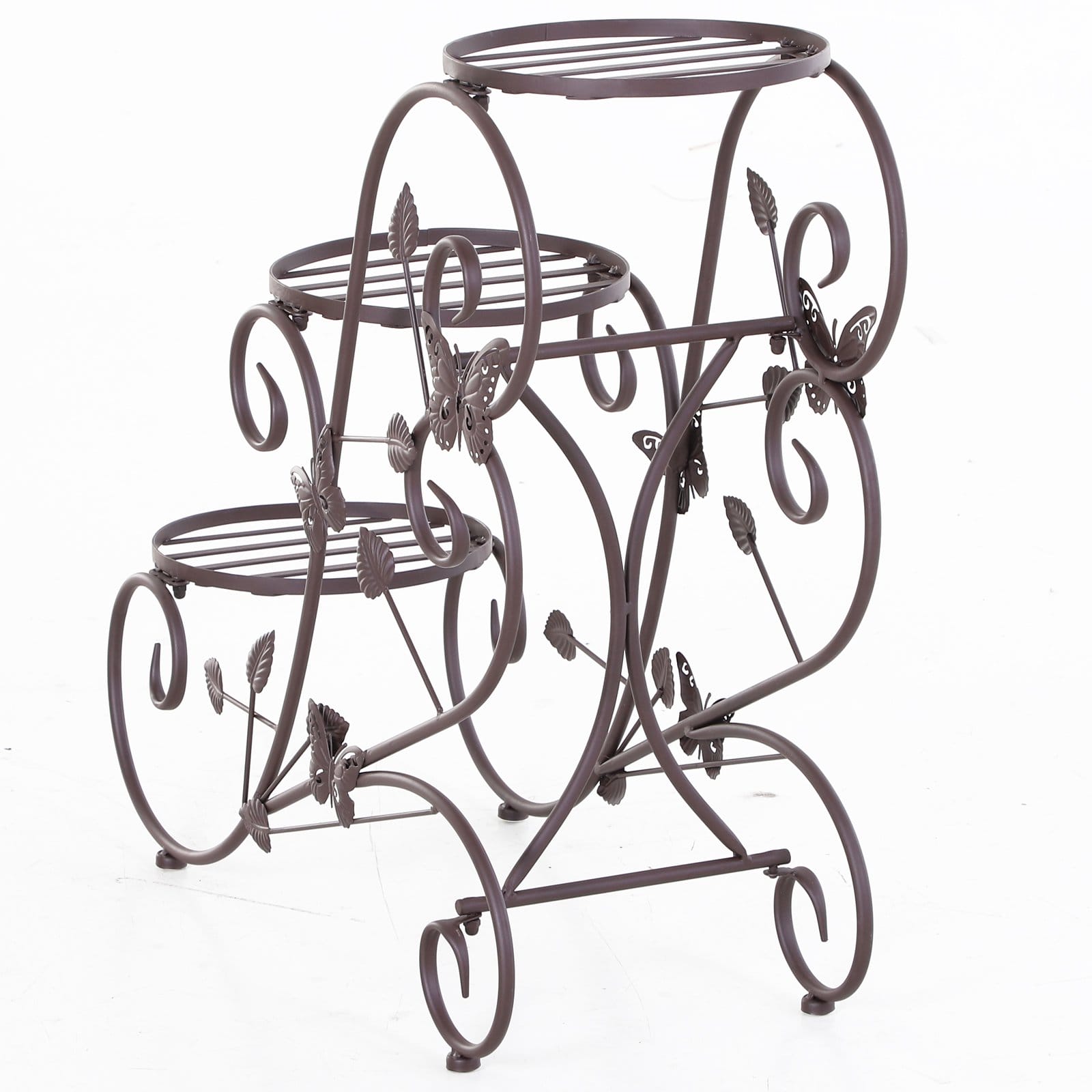 Pflanzentreppe Blumentreppe Pflanzregal  3 Etagen - Metall