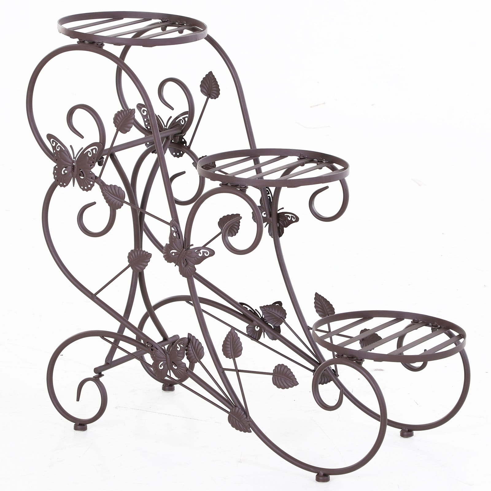 Pflanzentreppe Blumentreppe Pflanzregal  3 Etagen - Metall