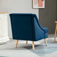 Polstersessel Loungesessel Skandi-Design Blau