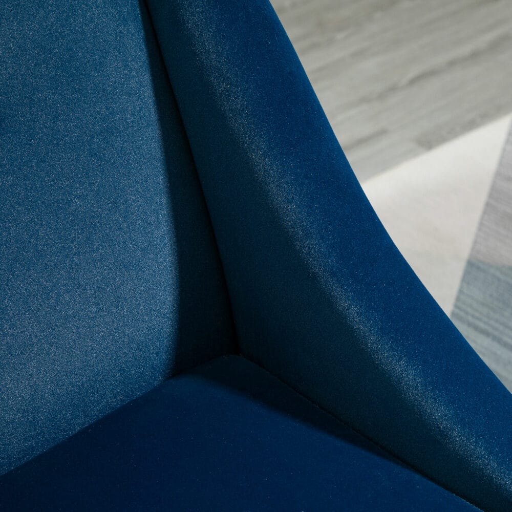 Polstersessel Loungesessel Skandi-Design Blau