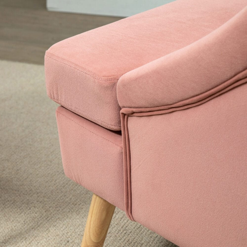 Polstersessel Loungesessel Skandi-Design Rosa