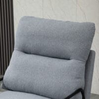 Polstersessel Relaxsessel Esszimmerstuhl Leinenlook Grau