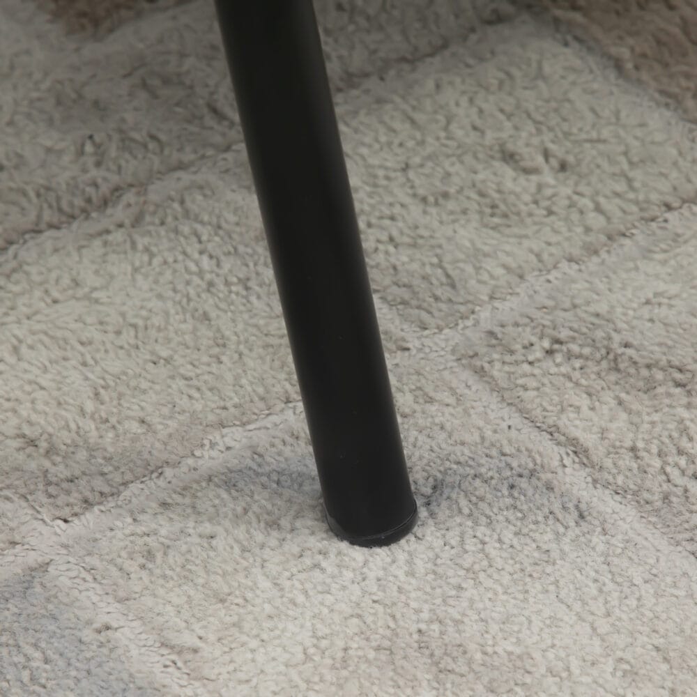 Polstersessel Retrodesign Samtoptik Metall Grau + Schwarz
