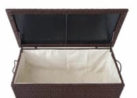 Poly-Rattan Kissenbox Premium braun 63x135x52cm ~ 320l