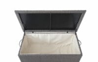 Poly-Rattan Kissenbox Premium grau 63x135x52cm ~ 320l