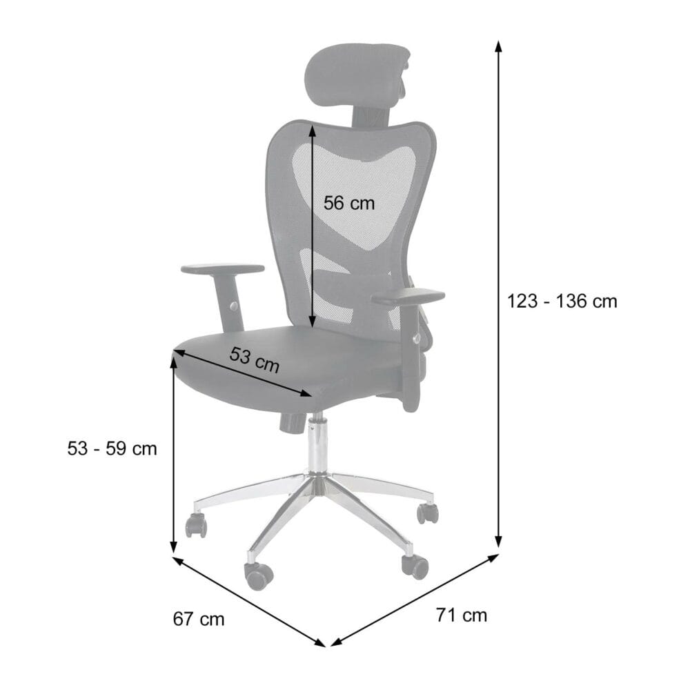 Profi-Bürostuhl Atlanta XXL ~ braun