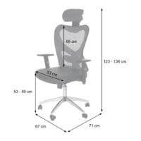 Profi-Bürostuhl Atlanta XXL ~ braun