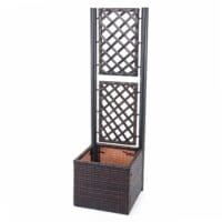 Rankgitter Rattan Pflanzkasten Rankhilfe 142x43x43cm