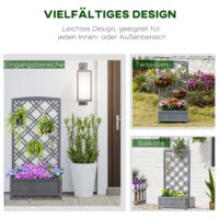 Rankhilfe Rosenbogen mit Pflanzkasten Trennwand