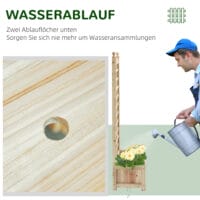 Rankhilfe Rosenbogen mit Pflanzkasten Trennwand